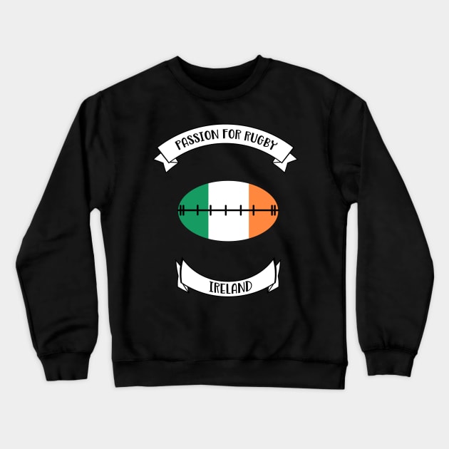 Ireland rugby design Crewneck Sweatshirt by Cherubic